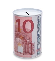 BX- 46/4 Металлическая копилка мал. "Евро"