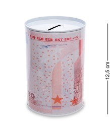 BX- 46/4 Металлическая копилка мал. "Евро"