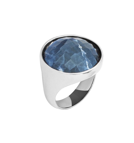 Кольцо pearl sodalite 18.5 мм. Possebon