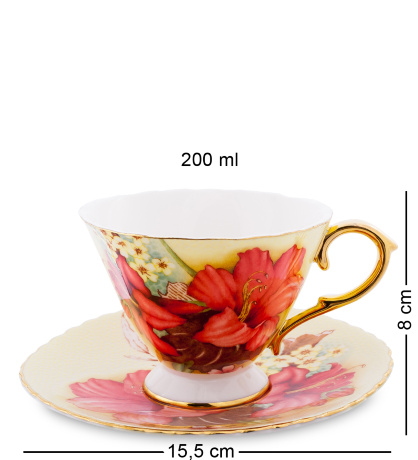 AS-67 Чайный н-р на 6 перс. "Фиор Дель Аморе" (Pavone)