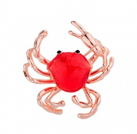 Брошь Краб FAN-07092 R/RG Shadore