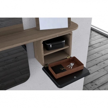 Зеркало One More Look, черный дуб, темно-серое Umage