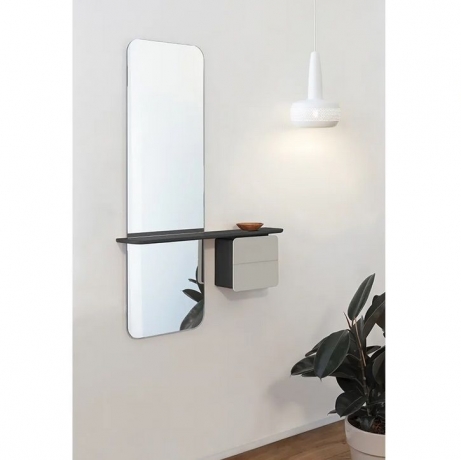 Зеркало One More Look, черный дуб, темно-серое Umage