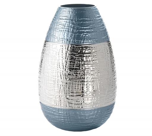 Ваза INFINITY, 36 см. голубой, Argenesi