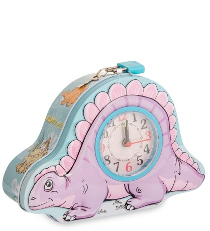 BX- 51/4 Метал. копилка с часами "Динозаврик"