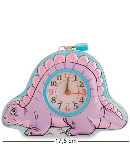 BX- 51/4 Метал. копилка с часами "Динозаврик"
