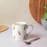 Кружка фарфоровая Hare Mikasa GREY/WHITE, 280 мл. Kitchen Craft