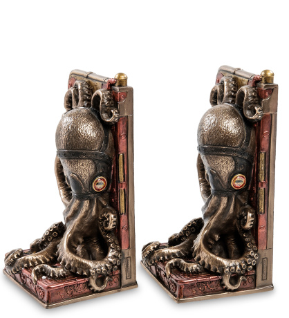 WS-913 Держатель книг в стиле Стимпанк "Осьминог"