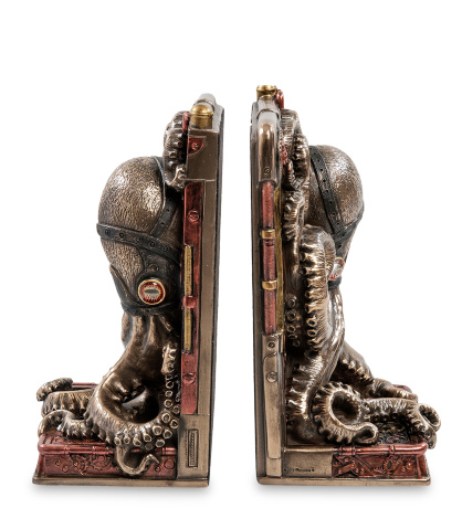 WS-913 Держатель книг в стиле Стимпанк "Осьминог"