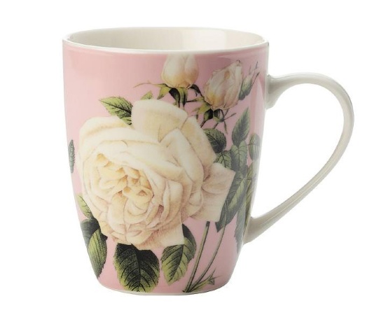 Кружка "Роза" 340 мл. розовый, Casa Domani