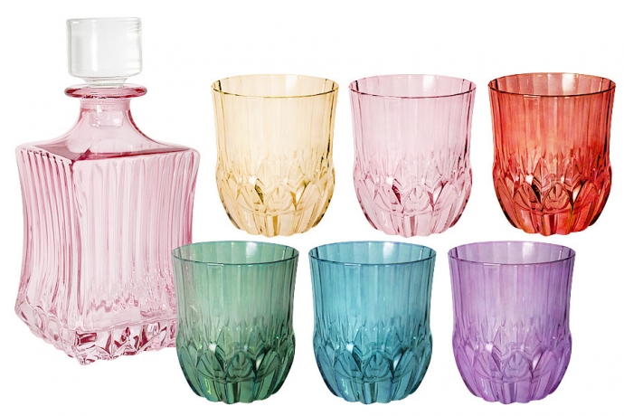 Набор для виски "Адажио" Same decorazione, штоф, 6 стаканов