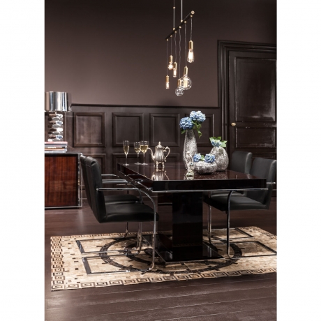 Ковер Meander, коллекция "Изгиб" 170*1*240, Воловья кожа, Шерсть, Коричневый