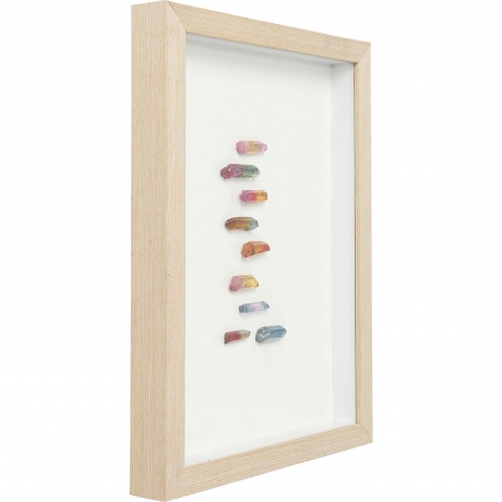 Картина в рамке Rainbow, 30х40х4 см. Бумага, Стекло, МДФ, Бук, Белый