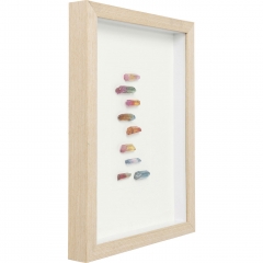 Картина в рамке Rainbow, 30х40х4 см. Бумага, Стекло, МДФ, Бук, Белый