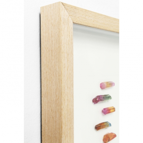 Картина в рамке Rainbow, 30х40х4 см. Бумага, Стекло, МДФ, Бук, Белый