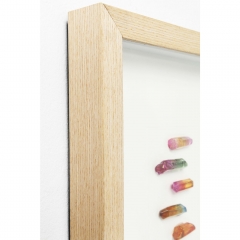 Картина в рамке Rainbow, 30х40х4 см. Бумага, Стекло, МДФ, Бук, Белый