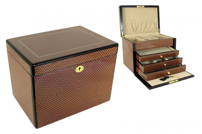 Шкатулка декоративная 5-ти секционная Леди, 28х20х21см, Ranet Art