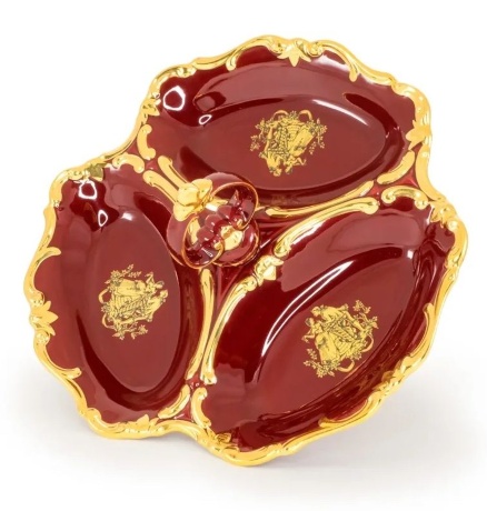 Менажница, 34х34х22,5 см. AMANTE ROSSO, керамика