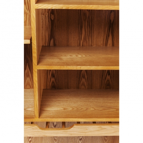 Шкаф West Coast, коллекция "Западное побережье" 68*180*66, Полиэстер, МДФ, Шпон, Искусственная кожа, Коричневый