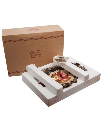 WS-362 Венецианская маска "Перо павлина"