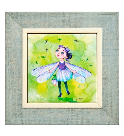 SZ-370 Панно керамическое "Волшебный танец" 10х10