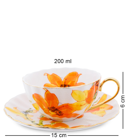 AS-68 Чайный н-р на 6 перс. "Фиор Элеганта" (Pavone)