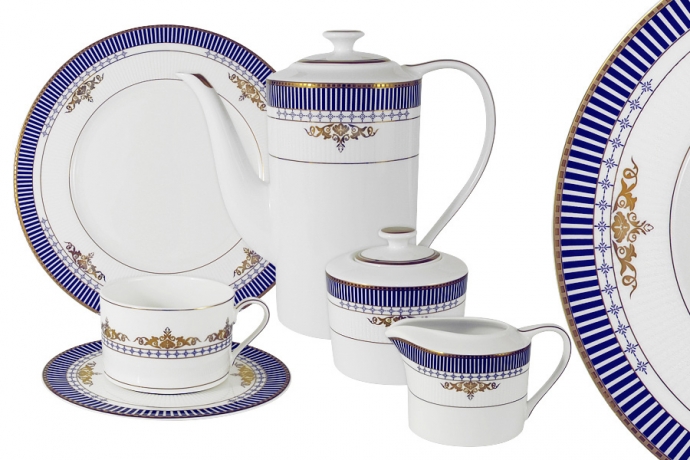 Чайный сервиз на 6 персон "Флагман" Naomi, 21 предметов
