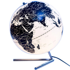 Настольный светильник GLOBE The World Ø30 см. белый/черный, Halo Design