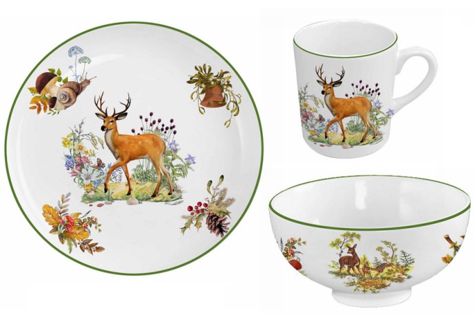 Набор из 3-х предметов Олени Imari