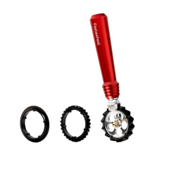 Набор лапшерезка ручная + нож для теста, цвет: красный, Pastawheel Atlas 150, Marcato