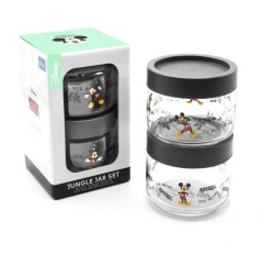 Набор банок, 325 мл. черная крышка, 2 шт. JUNGLE Disney LUCARIS
