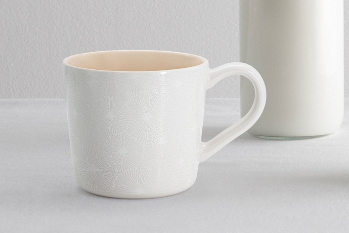 Кружка Frost, бежевая, 0,45 л. Home & Style