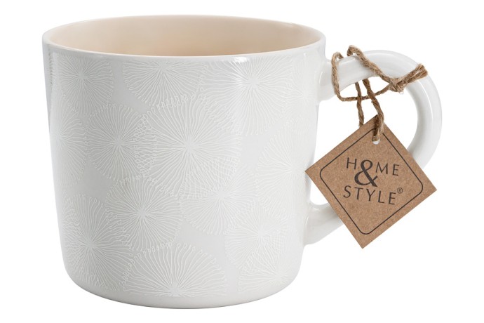 Кружка Frost, бежевая, 0,45 л. Home & Style