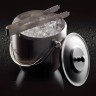 Ведерко для льда с крышкой и щипцами, 14x14x15 см. BarCraft из нерж/стали Kitchen Craft
