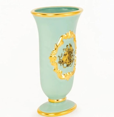 Ваза, 14х11х24,5 см. AMANTE VERDE, керамика