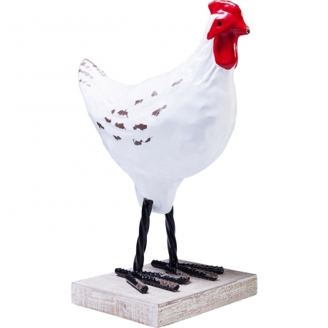 Статуэтка Gallo, коллекция "Петух" 35*48*20, Ель, Сталь, Белый