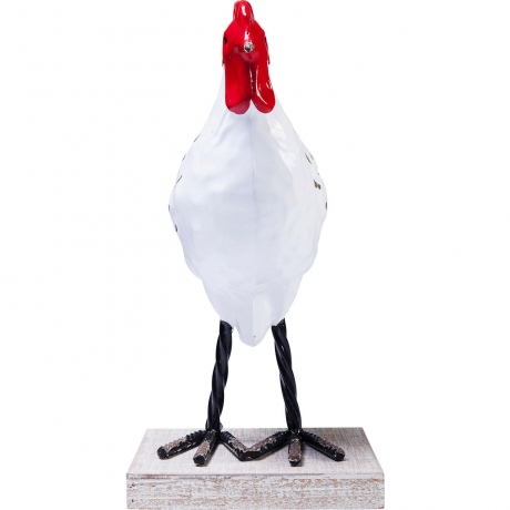 Статуэтка Gallo, коллекция "Петух" 35*48*20, Ель, Сталь, Белый