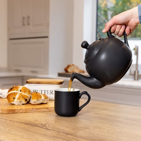 Чайник заварочный, 1.5 л. на 6 чашек MATT BLACK Kitchen Craft