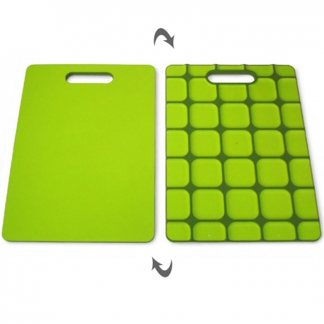 Доска разделочная с нескользящей силиконовой основой Grip-top™ зеленая