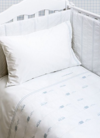 Бортик "МАШИНКИ", 45х185см. белый/голубой, BOVI