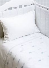 Бортик "МАШИНКИ", 45х185см. белый/голубой, BOVI