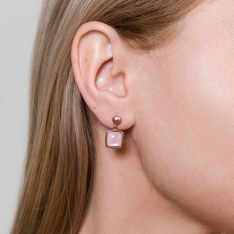 Серьги Куб SHELL ROSE Fiore Luna