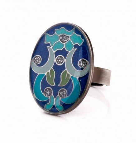 Кольцо K74892 BL Clara Bijoux