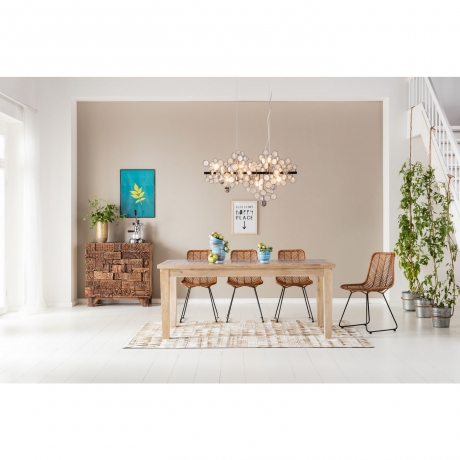 Комод Shanti Surprise, коллекция "Шанти", ручная работа 90*90*40, Манго, Акация, Коричневый