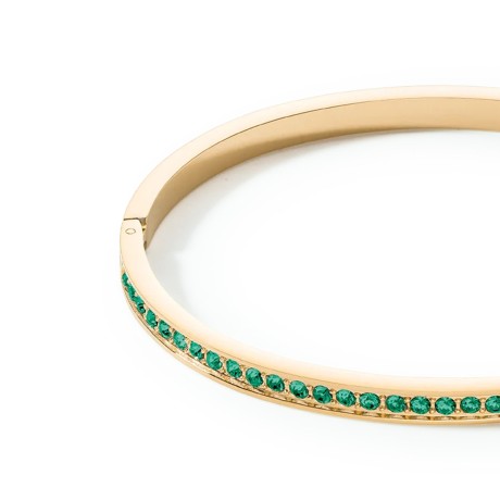 Браслет Dark Green-Gold 19 см