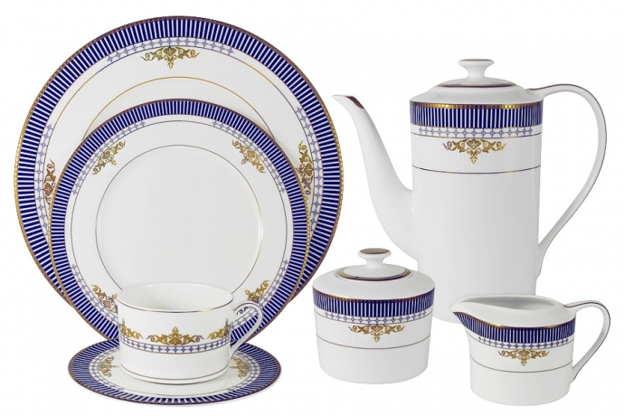 Чайный сервиз на 12 персон "Флагман" Naomi, 40 предметов