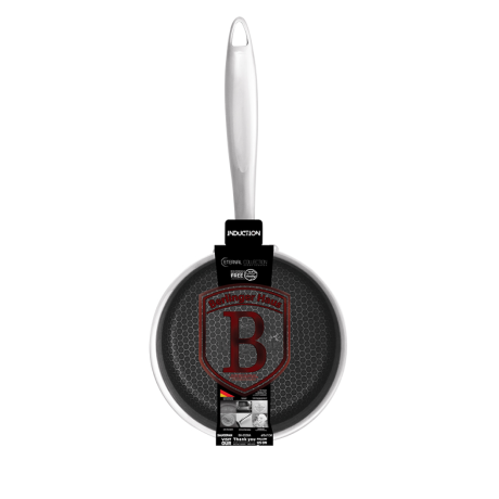 Кастрюля, 16 см, 1,1 л. серебристый-черный, Eternal Berlinger Haus