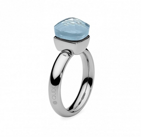 Кольцо Firenze light hellblau 17.2 мм 611221.1/17.2 BL/S Qudo