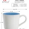 Кружка Frost, голубая, 0,45 л. Home & Style