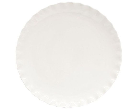 Тарелка обеденная Onde, белая, 26 см. Easy Life